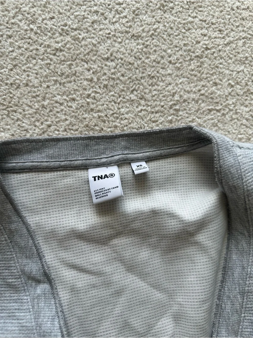 Aritzia TNA Wafflex Stopover Long Sleeve